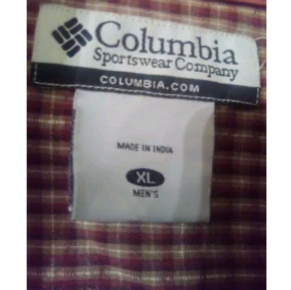 Columbia Plaid Button Down Long Sleeve Shirt Mens Size XL Cotton - Picture 4 of 5